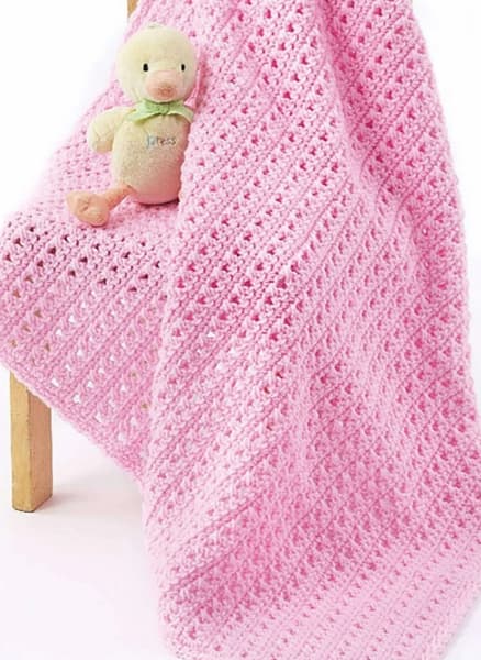 FREE One Skein Crochet Baby Blanket Pattern