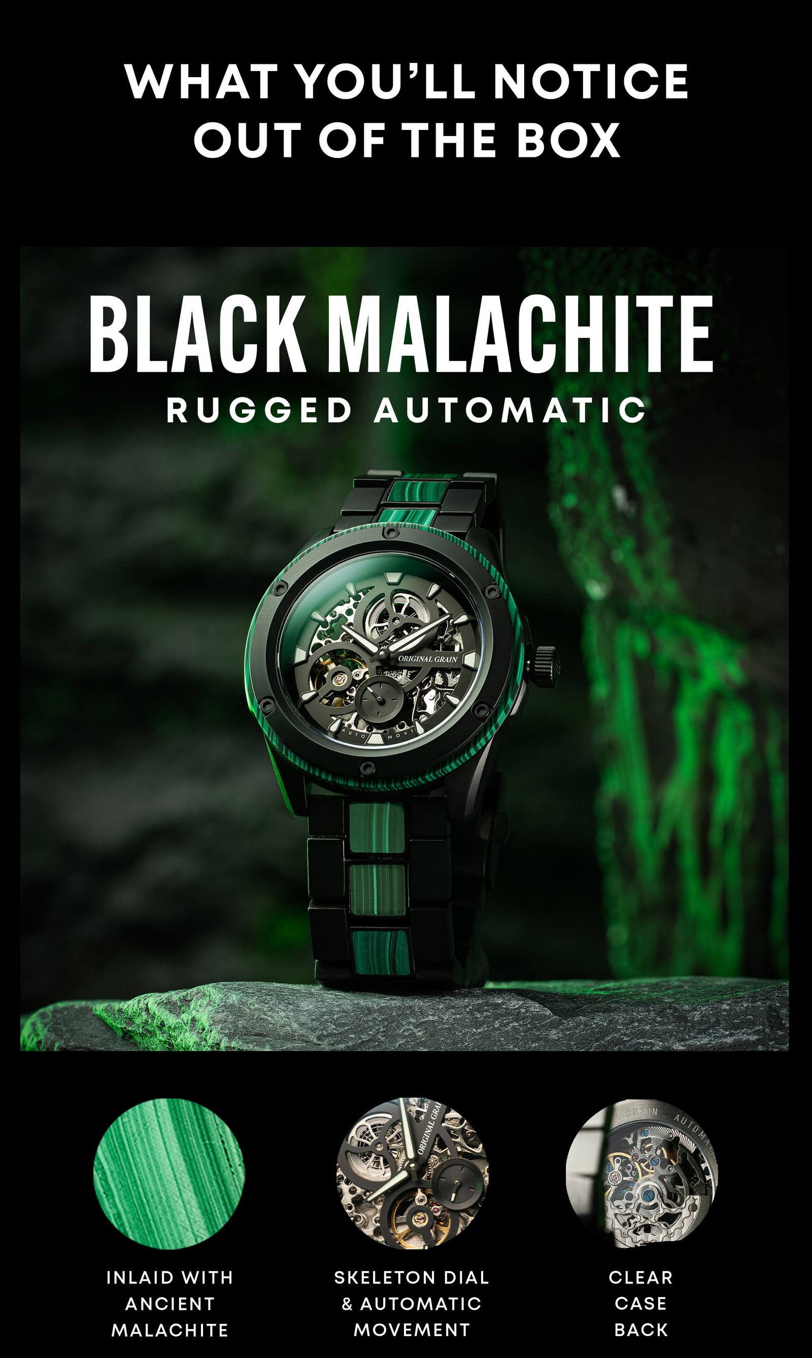 Black Malachite Rugged Auto
