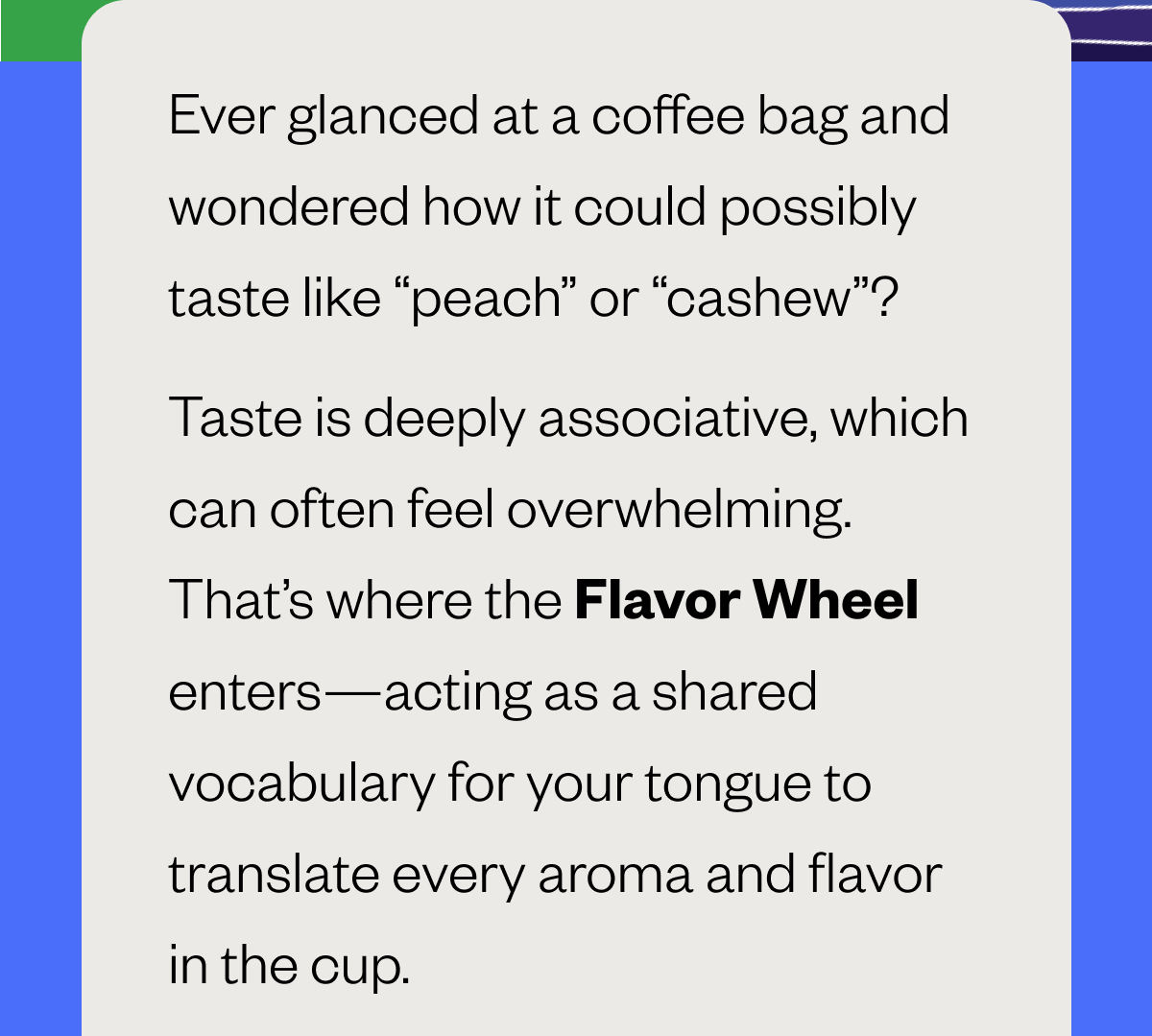 Ever glanced at a coffee bag and wondered how it could possibly taste like “peach” or “cashew”? Taste is deeply associative, which can often feel overwhelming. That’s where the Flavor Wheel enters—acting as a shared vocabulary for your tongue to translate every aroma and flavor in the cup.