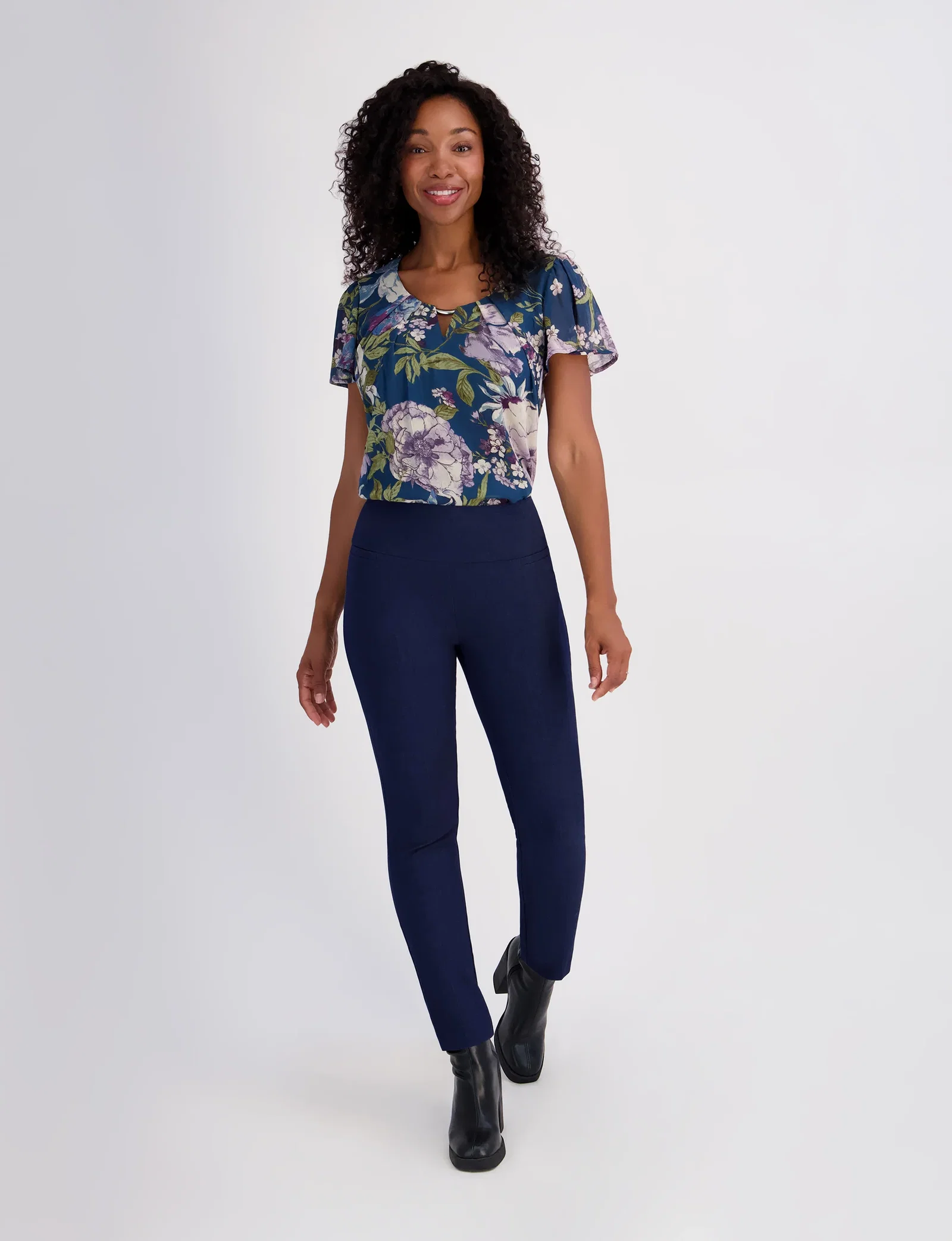 Image of Roz & Ali™ Secret Agent Pants Tummy Control  Slim Leg Pants