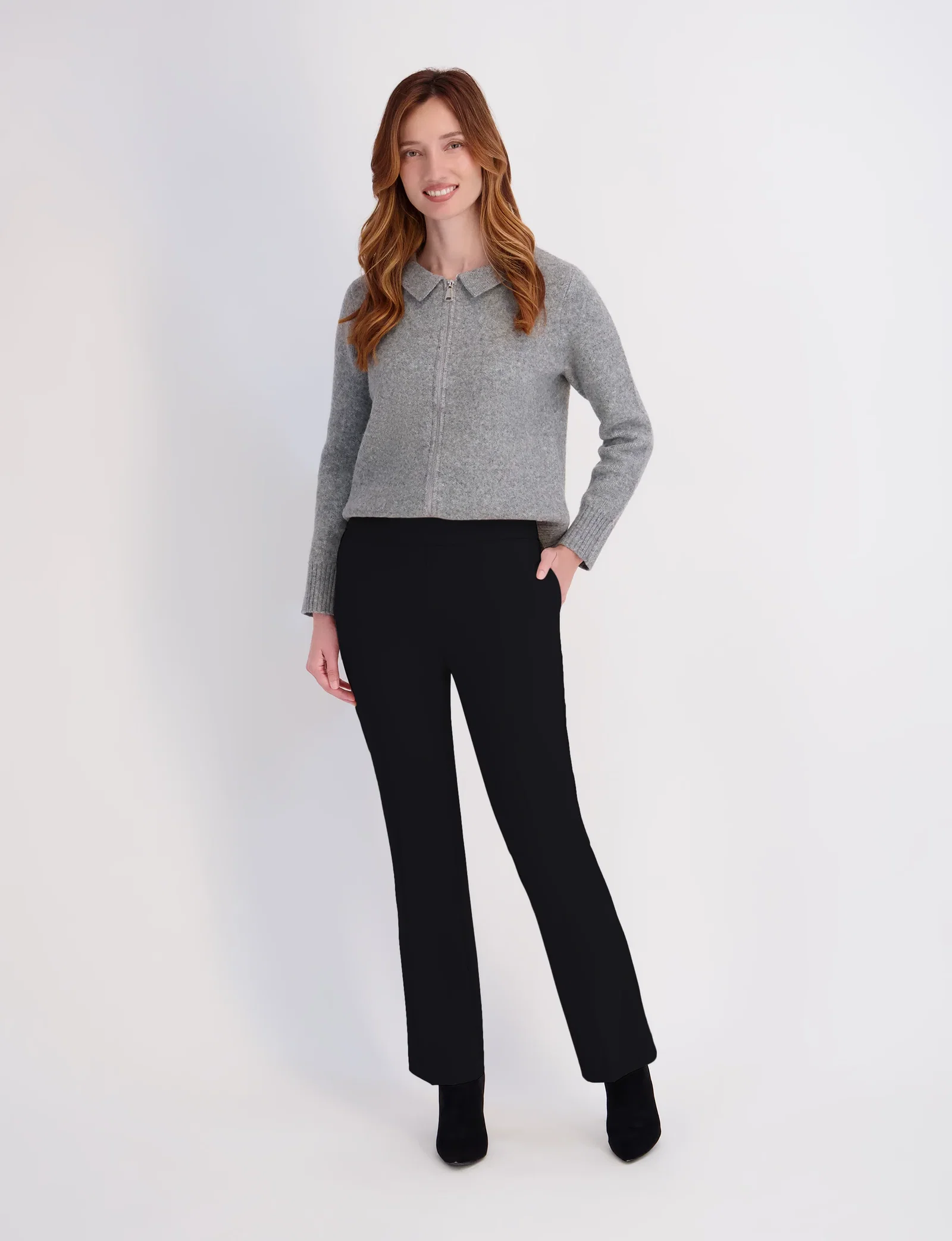 Image of Roz & Ali™ Secret Agent Slight Bootcut Pants - Petite