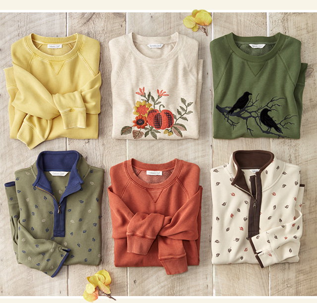 Weekend Sweatshirts collage