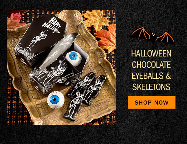 Halloween Chocolate Eyeballs & Skeletons. Shop Now.