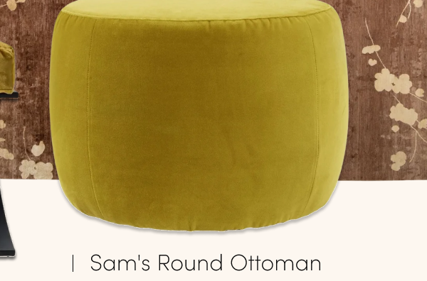 Cobble Hill Sam's Round Ottoman