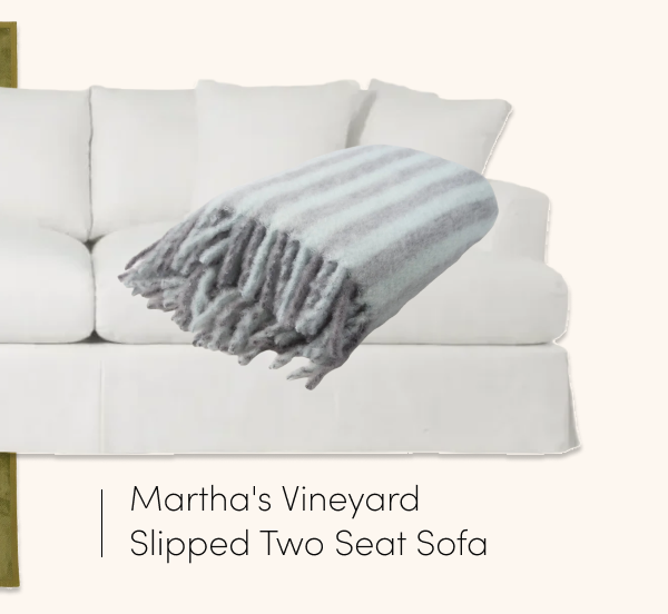 Martha's Vineyard Slipped Two Seat Sofa