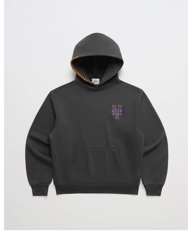 Mets Applique Fleece Hoodie - Noir