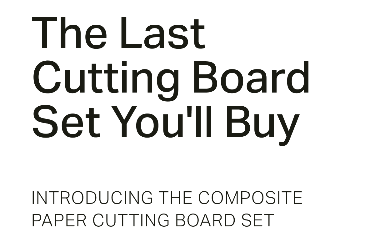 Introducing the Wood Fiber Cutting Board Set