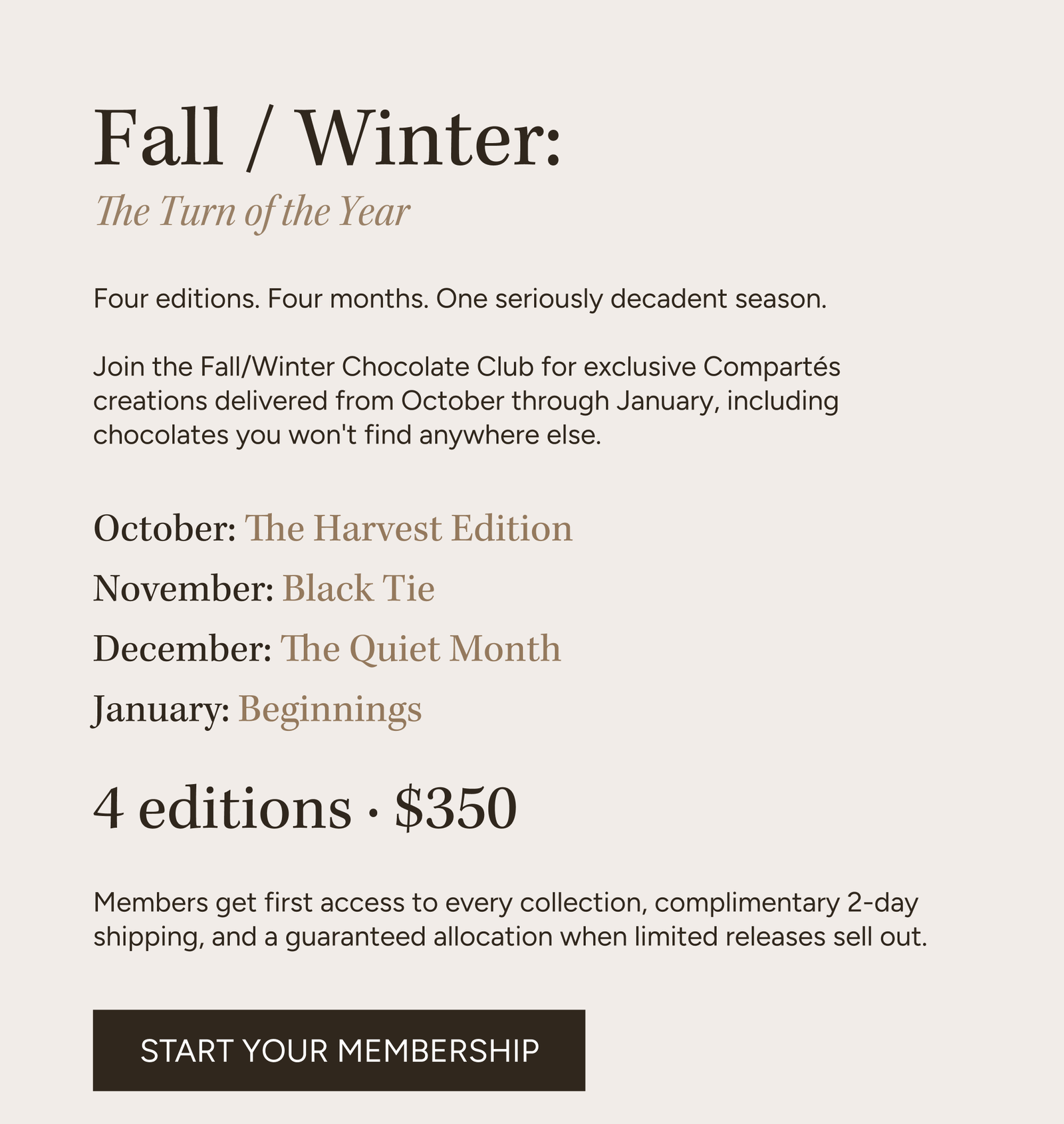 Start Your Membership