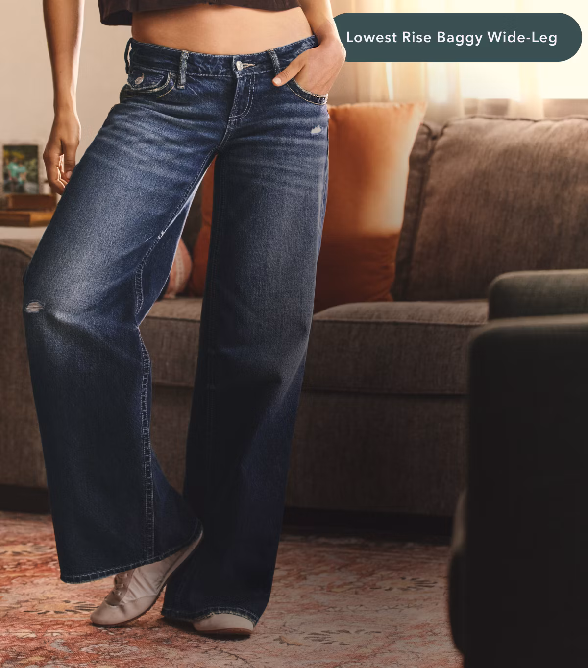 Lowest Rise Baggy Wide-Leg