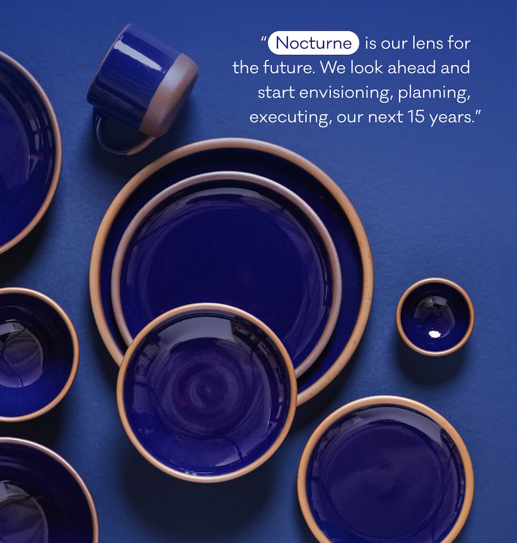 “Nocturne is our lens for  the future. We look ahead and  start envisioning, planning,  executing, our next 15 years.”