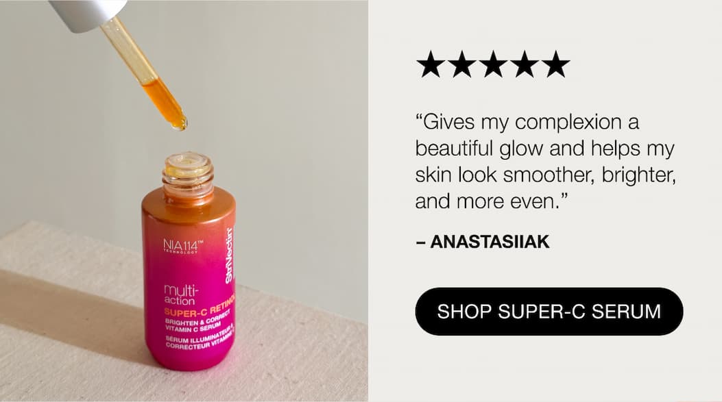 Review for StriVectin Super-C Serum "Gives my complexion a beautiful glow and helps my skin look smoother, brighter, and more even." - ANASTASIIAK