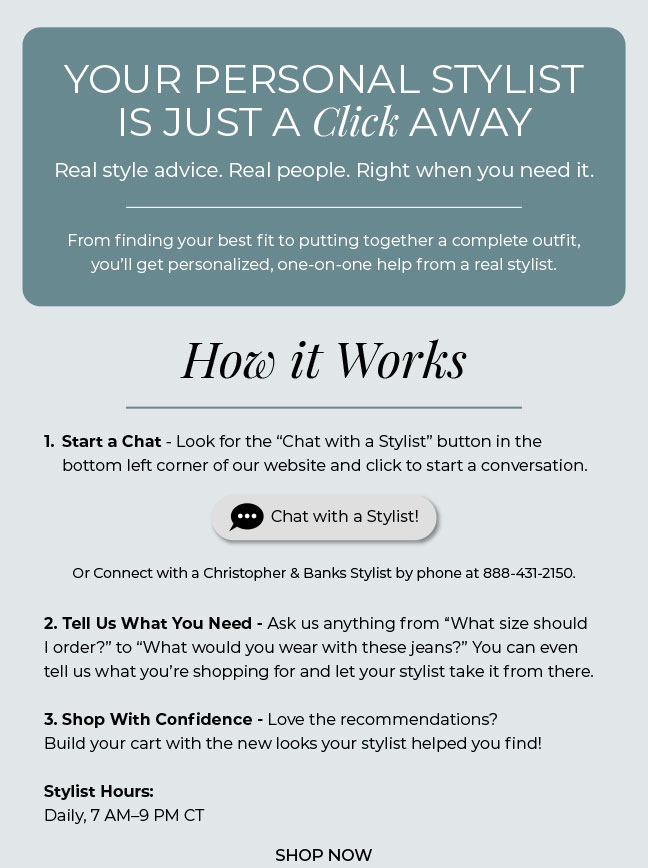 Your Personal Stylist Is Just a Click Away