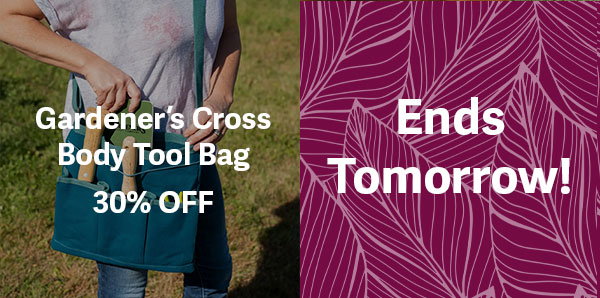 Gardener's Cross Body Tool Bag - 30% OFF - ENDS TOMORROW!