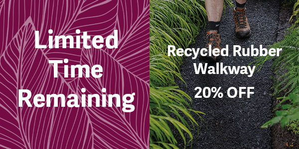 Limited Time Remaining | Recycled Rubber Walkway 20% OFF