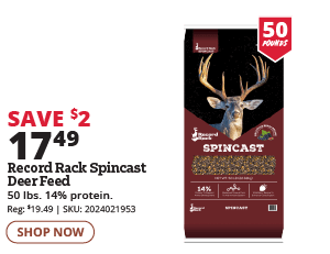 record rack deer feed