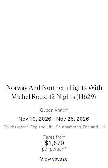 Norwegian Fjords with Michel Roux