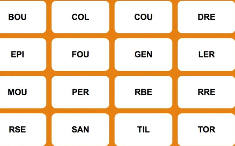 Mots coupés