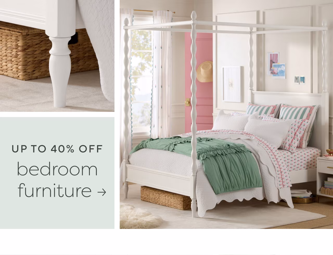 Up to 40% off bedroom furniture