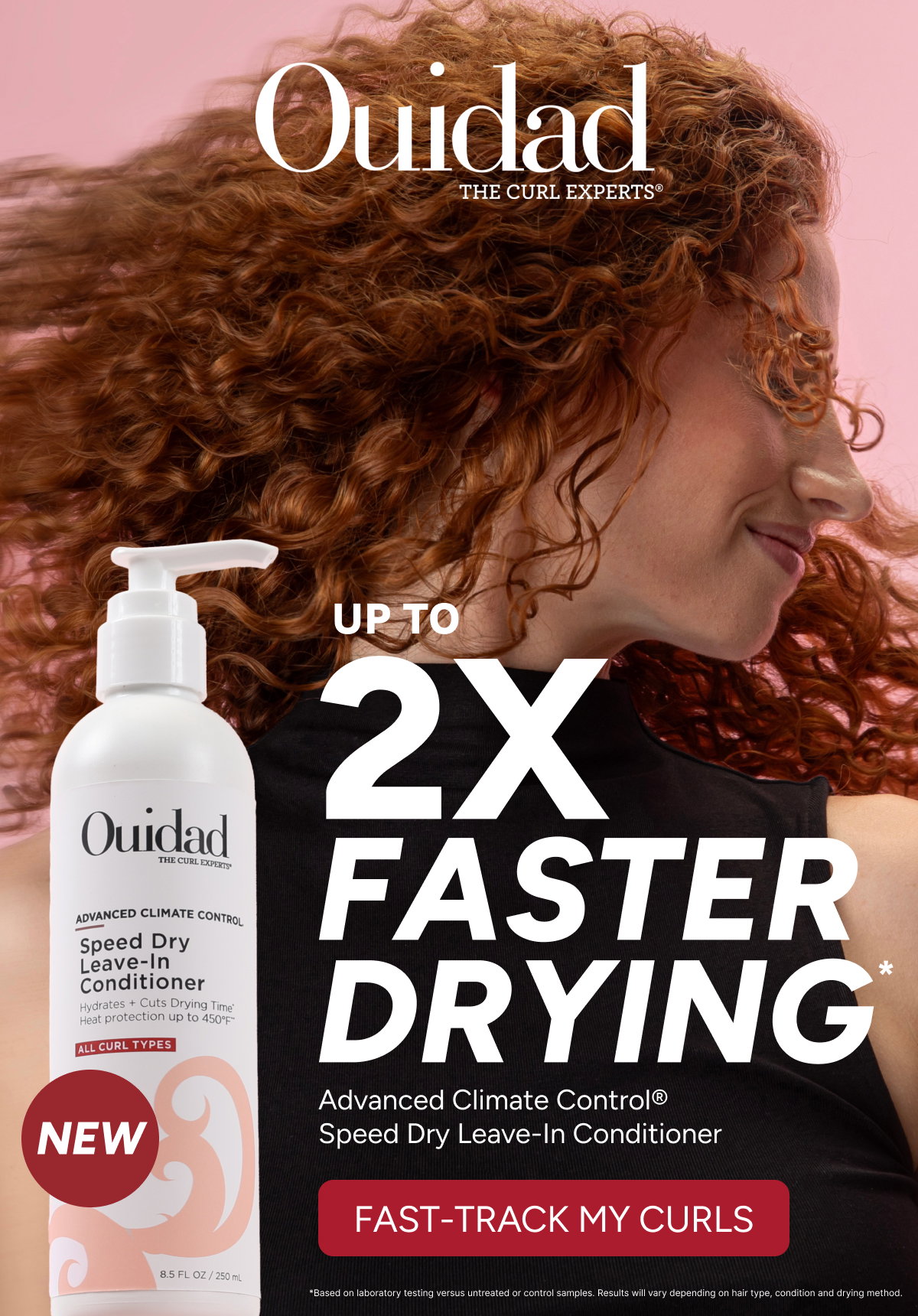 Up To 2X Faster Drying - NEW Advanced Climate Control Speed Dry Leave-In Conditioner - Fast-Track My Curls