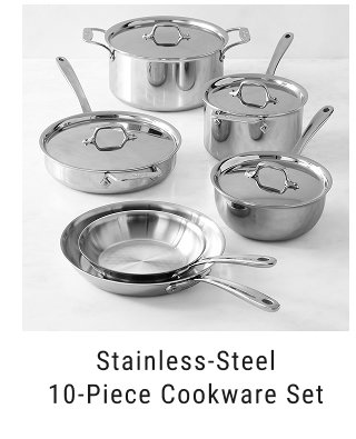 Stainless-Steel 10-Piece Cookware Set