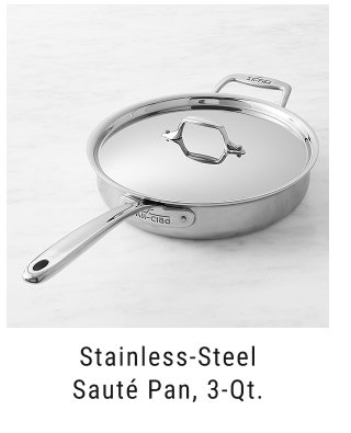 Stainless-Steel Sauté Pan, 3-Qt.