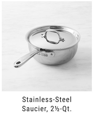 Stainless-Steel Saucier, 2½-Qt.