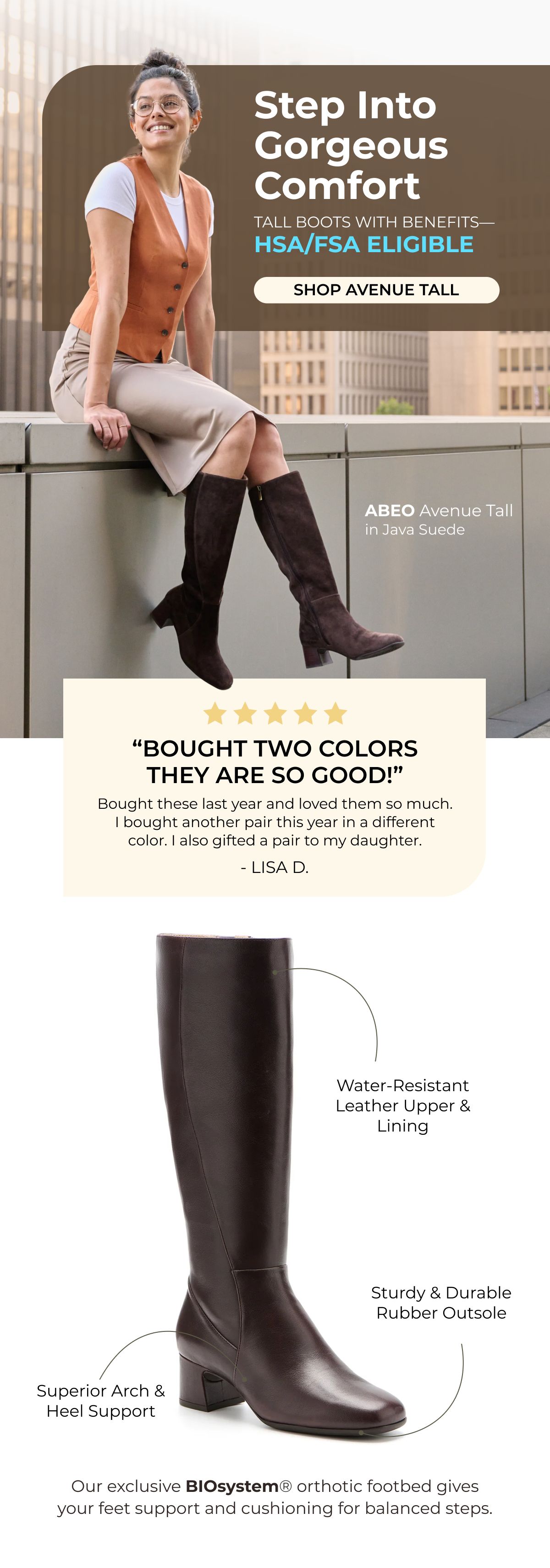 Step Into Gorgeous Comfort