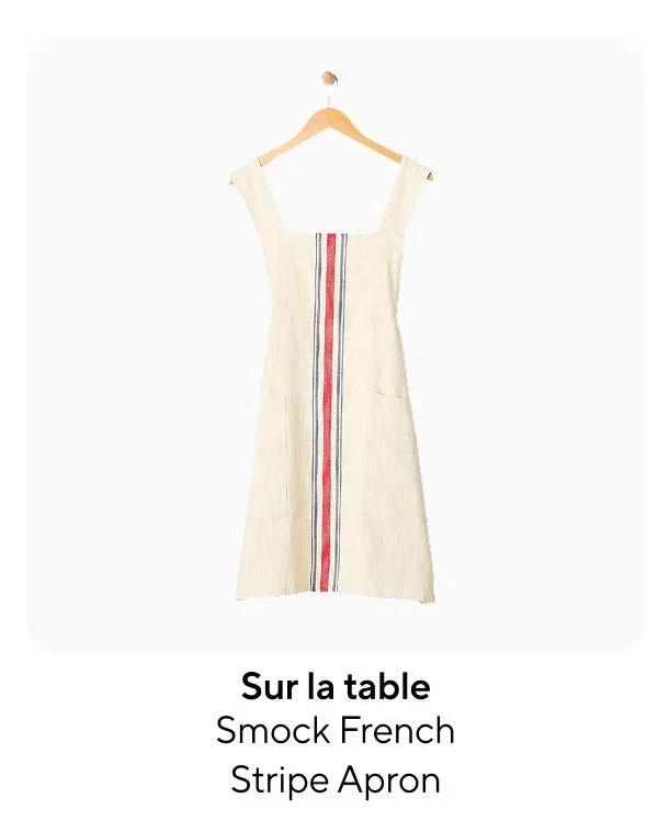 Sur la table Smock French Stripe Apron