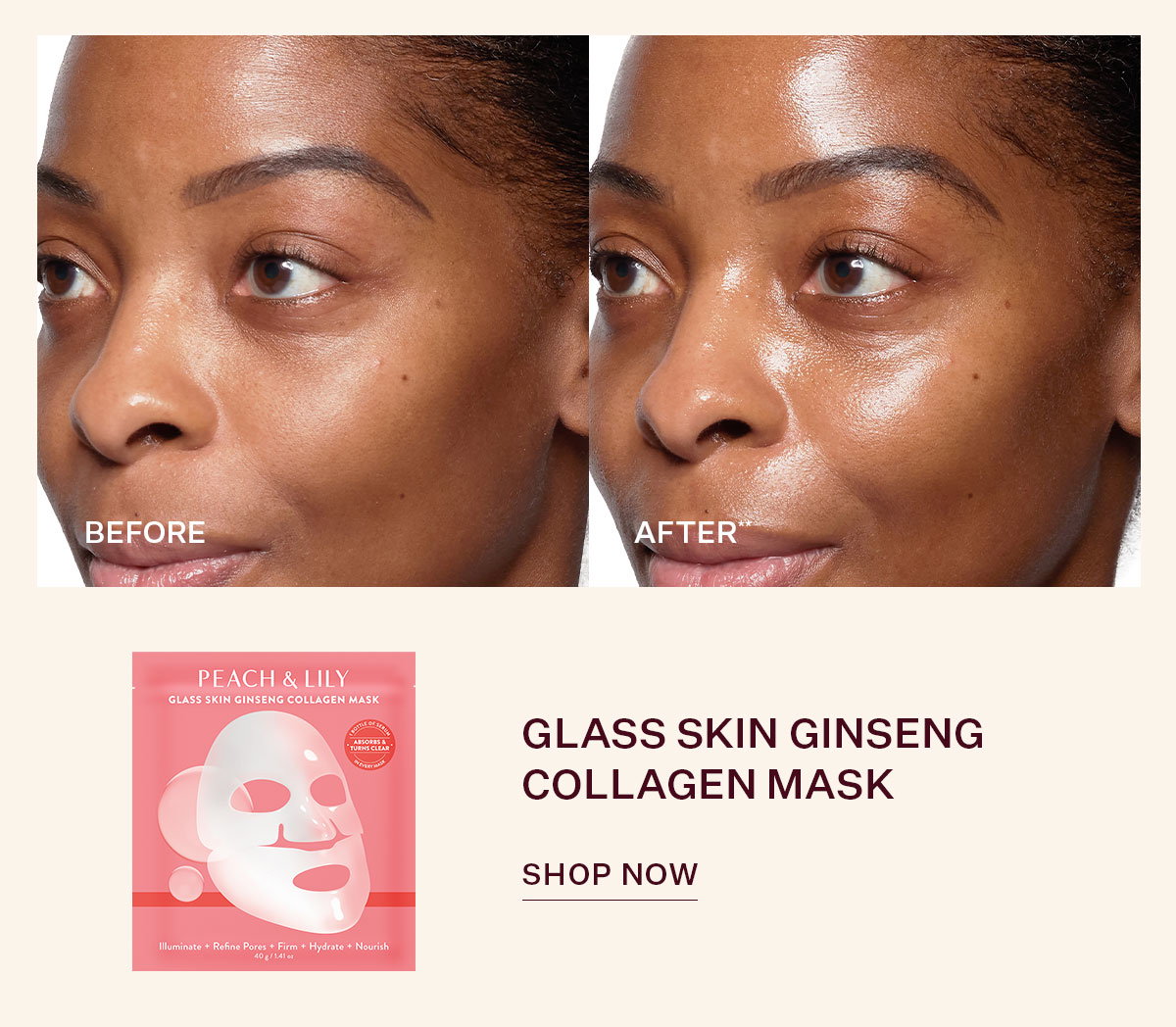 Glass Skin Ginseng Collagen Mask