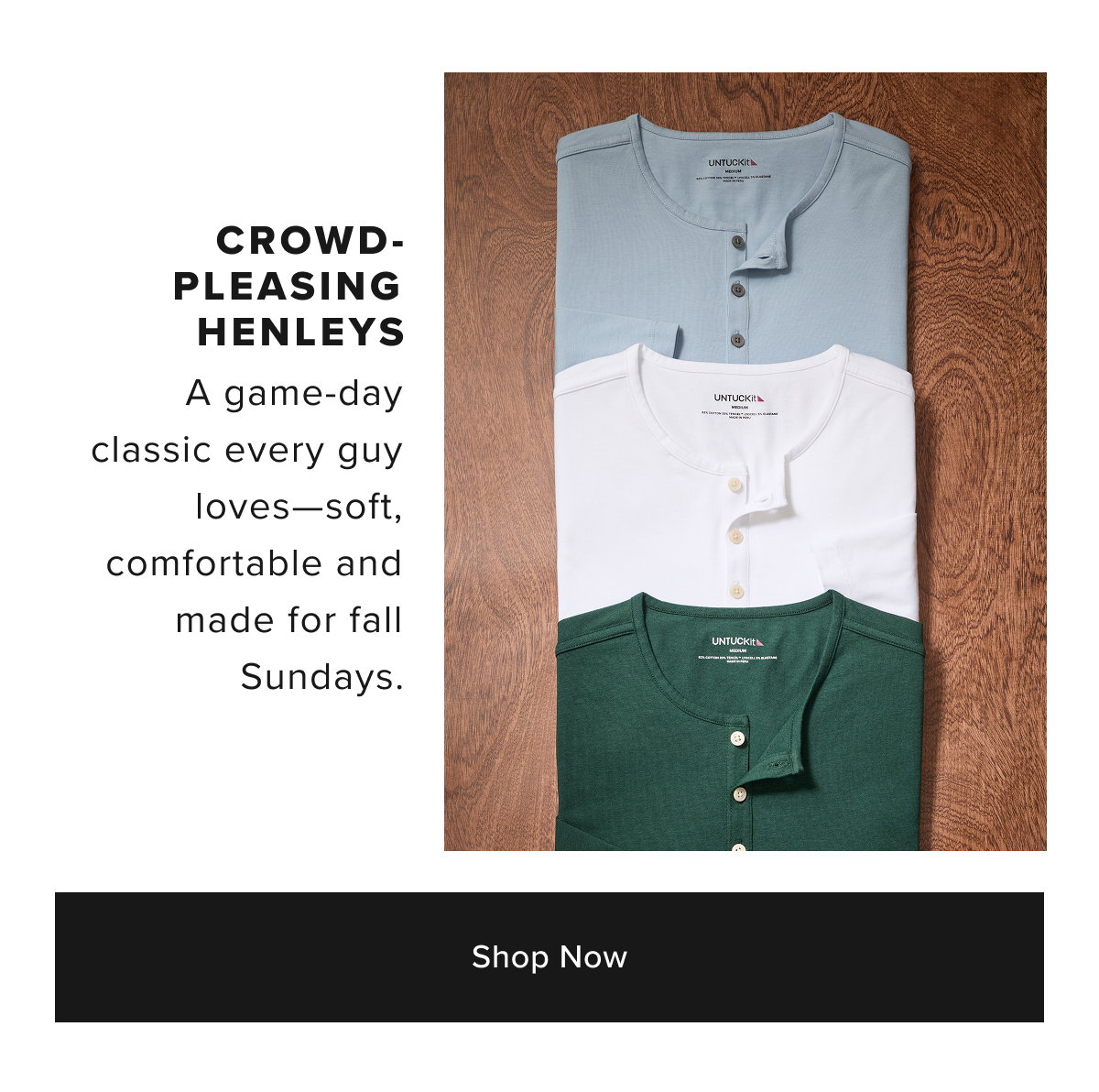 Shop Now- Crowd-Pleasing Henleys