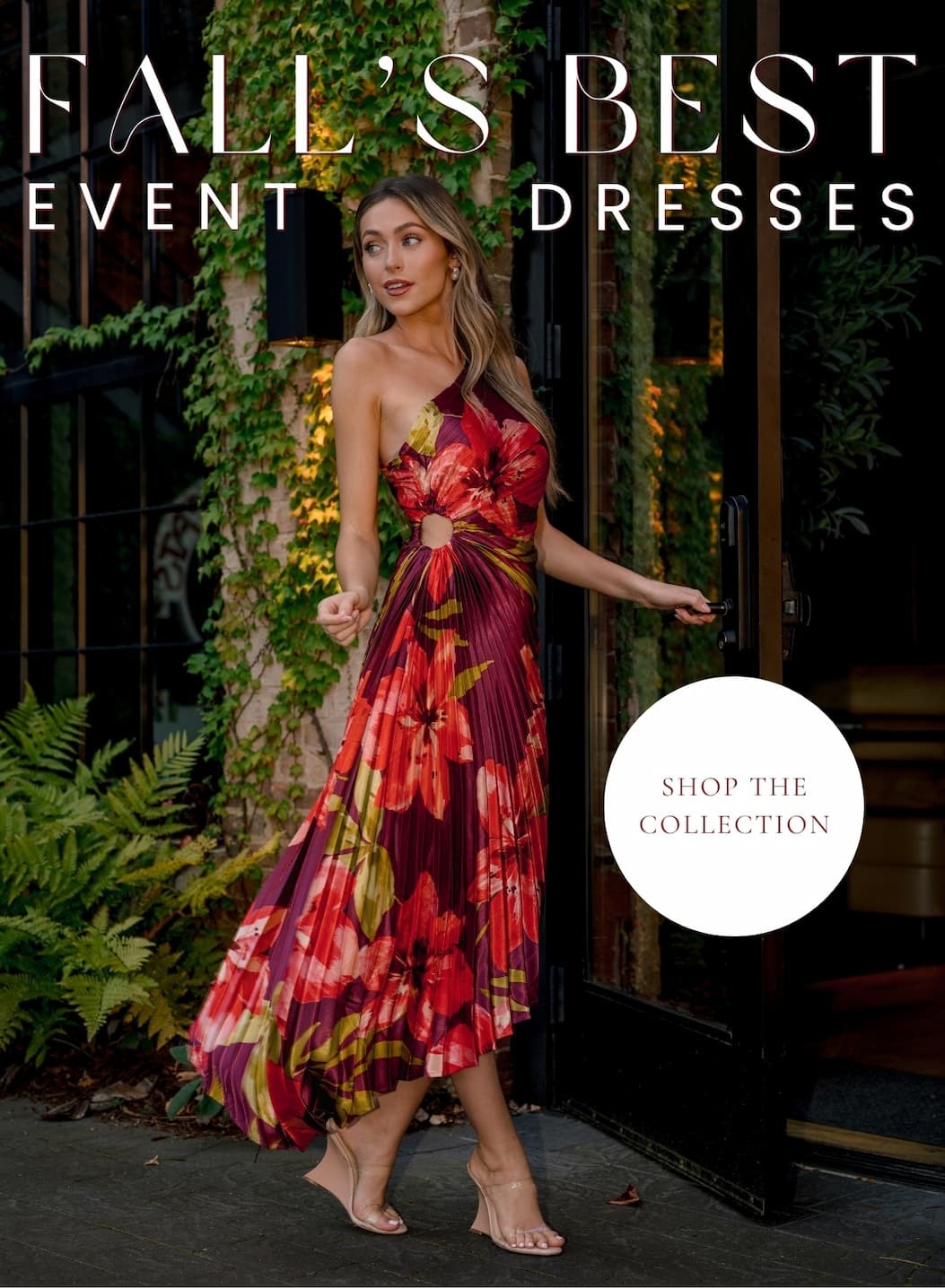 'Fall's best event dresses. Shop the collection.'