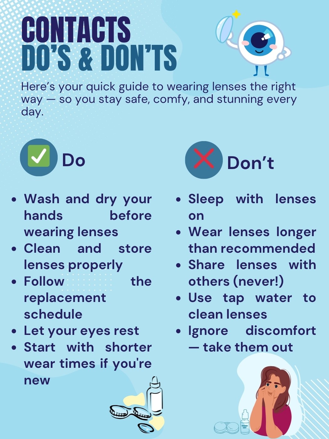 Contacts Do's and Don'ts