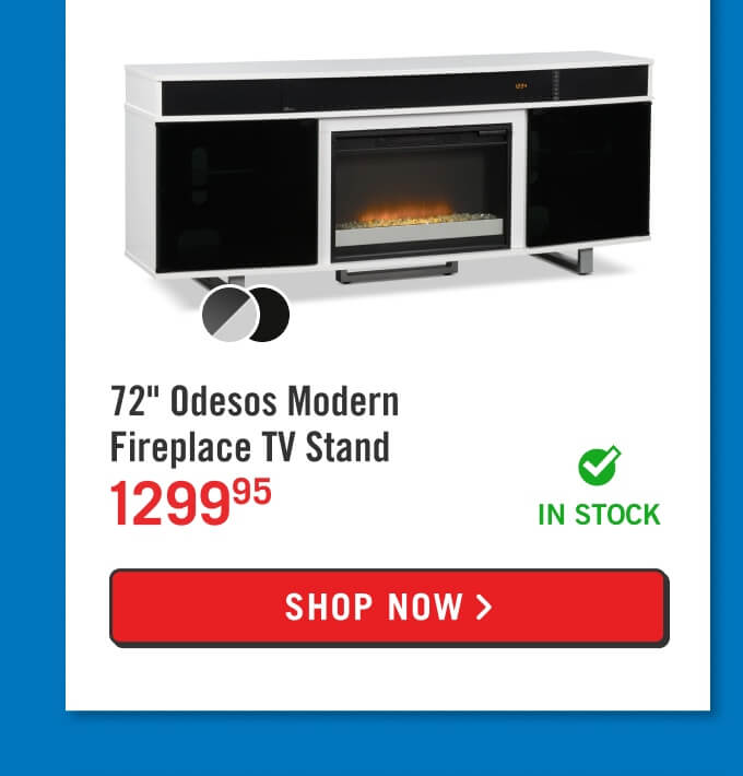72" Odesos Electric Fireplace TV Stand.