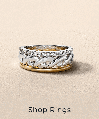 Mixed-metal and diamond Unspoken ring. Click to Shop Unspoken Rings
