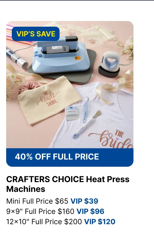 CRAFTERS CHOICE HEAT PRESS MACHINES