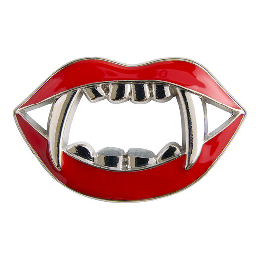 Red Metal Vampire Lips Bottle Opener
