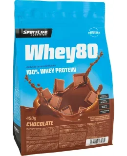 SportLife Nutrition Whey80 Suklaa 450 g heraproteiinijauhe