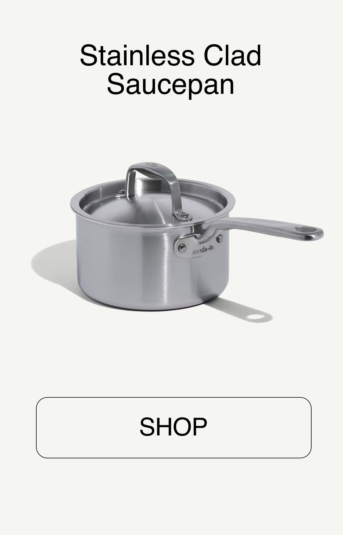 Stainless Clad Saucepan