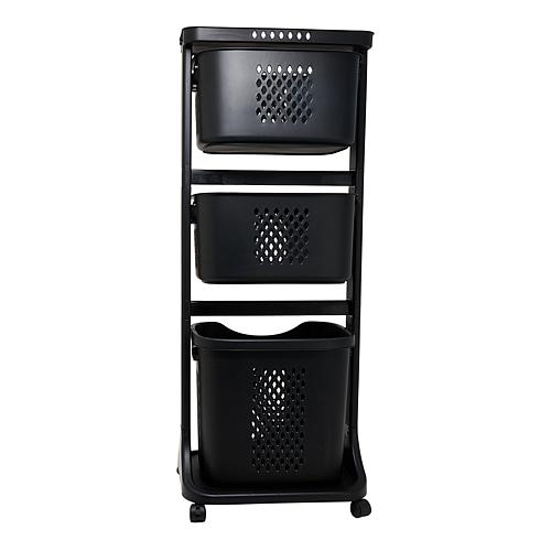 Improvements 3-Tier Utility Basket Set with Handles