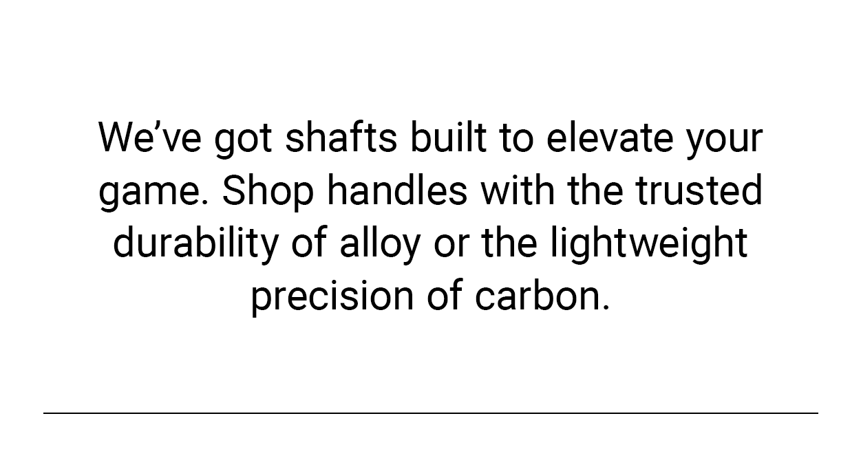 Lacrosse Shafts