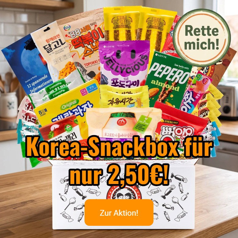 Korea-Snackbox für nur 2,50€!