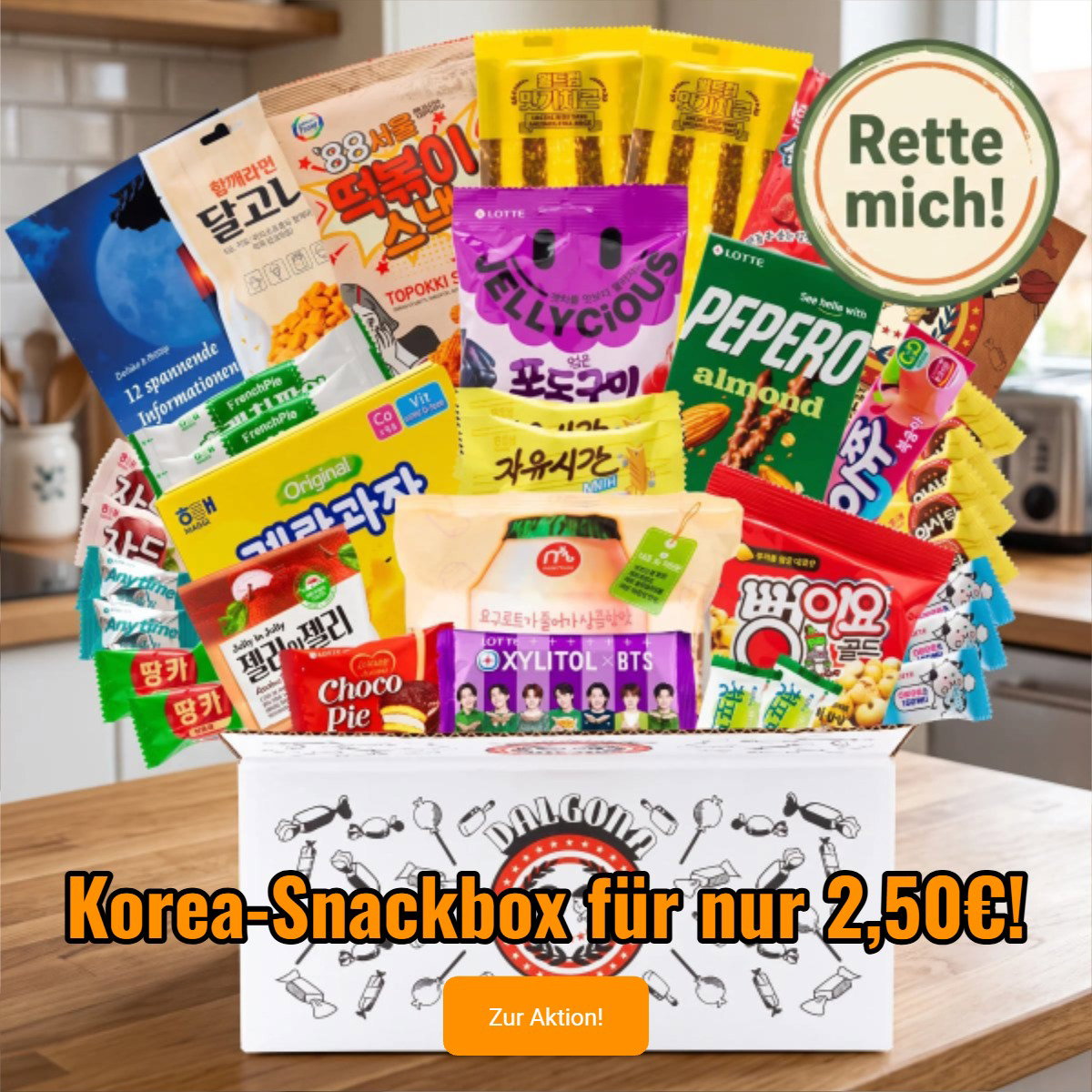 Korea-Snackbox für nur 2,50€!