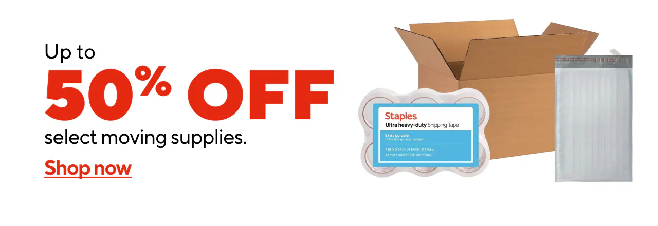 Moving Supplies Up to 50% Off