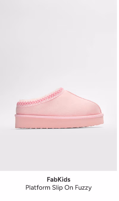 Platform Slip On Fuzzy