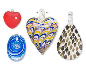 New Colorful Glass Drops and Focals