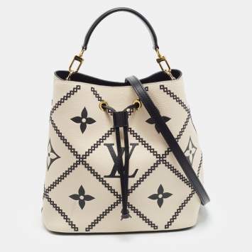 NeoNoe MM Creme/Black Monogram