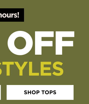 Online only. 60% off Tops. Shop now