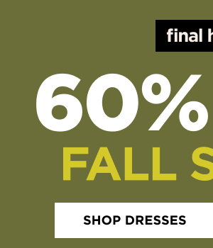 Online only. 60% off Dresses. Shop now