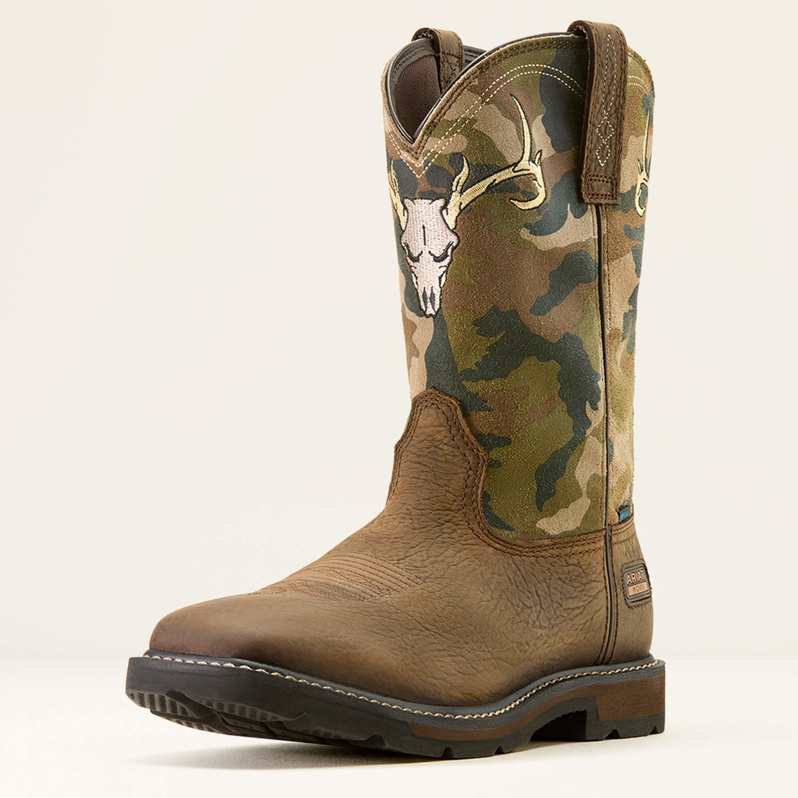 Men’s Groundbreaker Antler Waterproof Wide Square Toe Work Boot