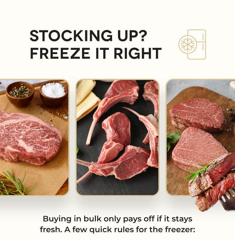 STOCKING UP? FREEZE IT RIGHT